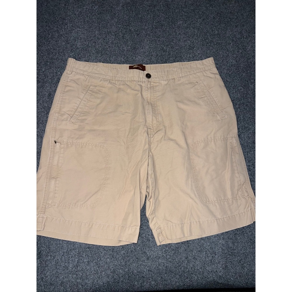 Bob Timberlake Mens Cargo Shorts Size 40 Tan Cotton Casual Outdoor